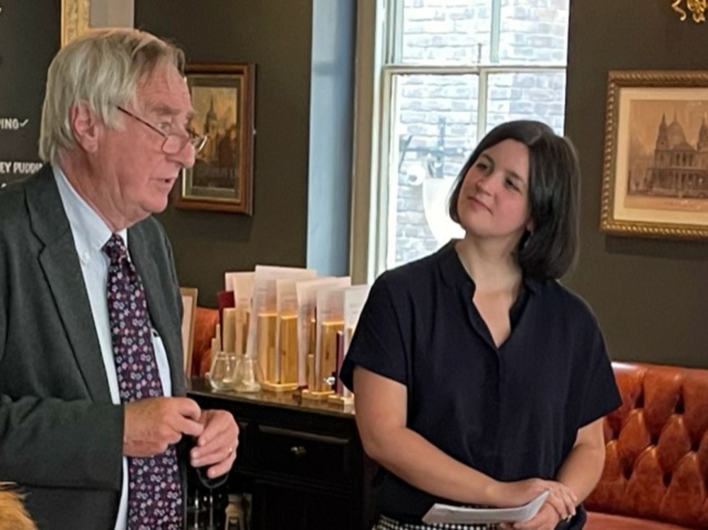 Literary Lunch 31 May 2022 Freeman Georgina Brown  interviews Liveryman Peter Day 